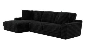 Jackson 304573-1998/08 Comfrey - RSF Sofa - Black