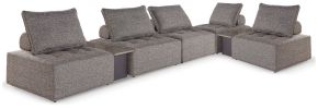 Ashley Furniture P160P13 Ashley Furniture P160P13 Bree Zee - 7-Piece Outdoor Modular Seating With 2 End Tables - Brown