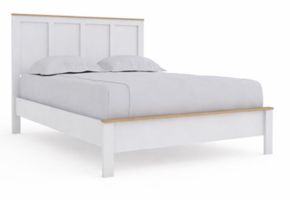Ashley Furniture EB1480-81 Ashley Furniture EB1480-81 Kerisden - Queen Panel Complete Bed Frame - White / Brown