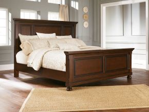 Millennium® by Ashley B697/58/56/97 Porter - King Panel Bed - Rustic Brown