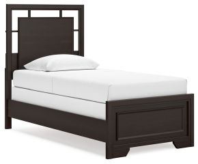 Signature Design by Ashley® B441B2 Covetown - Dark Brown - Twin Panel Bed