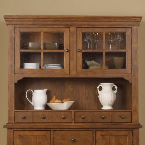 Liberty Furniture 382-CH6183 Hearthstone Ridge - Hutch - Dark Brown