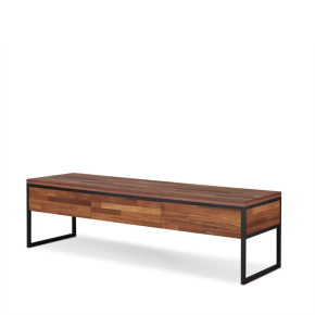 ACME 91785 Sara - TV Stand - Walnut & Sandy Black