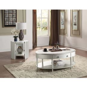 ACME LV01502 Kasa Coffee Table - Sintered Stone Top & Champagne Finish