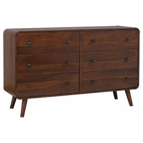CoasterEssence 205133 Robyn - 6-Drawer Dresser - Dark Walnut