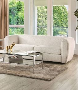 Furniture of America FM61001WH-SF Verdal - Sofa - Off-White