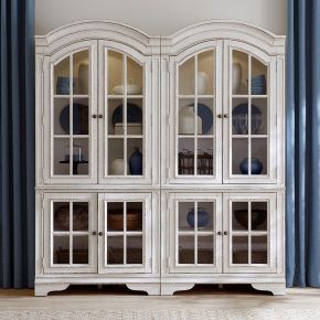 Liberty Furniture 244-DR-2BC Magnolia Manor - 2 Piece Bunching Cabinet Set - White