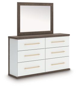 Signature Design by Ashley® PCB1108B1 Kendanport - Dresser And Mirror - Brown