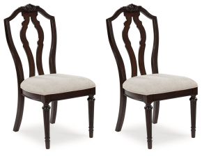 Ashley Furniture D764-01 Lavinton - Dining Upholstered Side Chair (Set of 2) - Tan / Brown