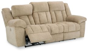 Signature Design by Ashley® 6930515 Tip-off - Power Reclining Sofa With Adj Headrest - Wheat