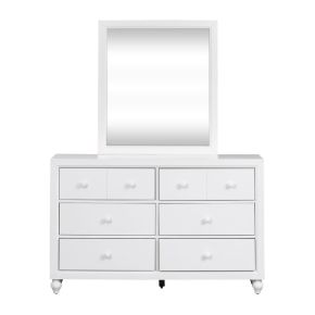 Liberty Furniture 523-YBR-DM Cottage View - Dresser & Mirror - White