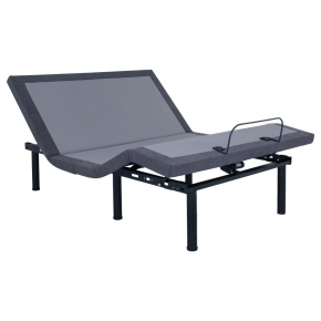 CoasterEveryday 350131Q Clara - Queen Adjustable Bed Base - Gray And Black