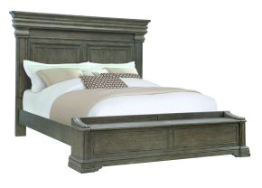 Pulaski Furniture P413-BR-K6 Madison Ridge - California King Bed With Chest Footboard - Natural Bark