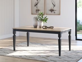 Signature Design by Ashley® PCD591-25 Brenkerton - Rectangular Dining Room Table - Grayish Brown / Black