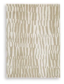 Signature Design by Ashley® R407632 Corrbell - 5' x 7' Rug - Beige / White