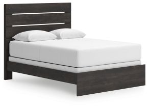 Signature Design by Ashley® PCB2108B2 Hollivern - Queen Panel Bed - Dark Gray