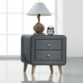 ACME 24523 Valda - Nightstand - Light Gray Fabric