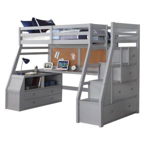 ACME 37445 Jason II - Loft Bed - Gray