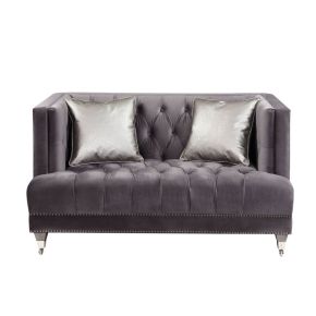 ACME 55266 Hegio - Loveseat - Gray Velvet