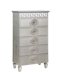 ACME BD01282 Varian - Chest - Silver & Mirrored Finish