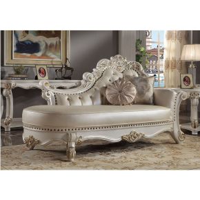 ACME BD01523 Vendome - Chaise With 2 Pillows - Antique Pearl