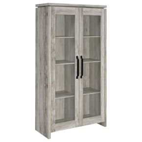 CoasterEssence 950783 Alejo - 2 Door Engineered Wood Tall Cabinet - Gray Driftwood