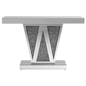 CoasterEssence 951786 Crocus - Rectangular Mirrored Entryway Console Table - Silver