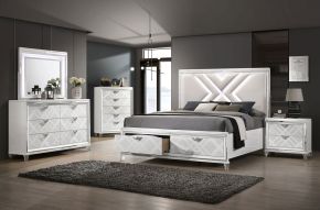 Furniture of America FOA7147WH-CK-BED Emmeline - California King Bed - White
