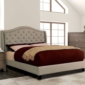 Furniture of America CM7160Q-BED-VN Carly - Queen Bed - Warm Gray