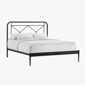 Intercon MB-BR-VINQEN-MTE-C Metal Beds - Vintage Queen Metal Bed - Matte Black
