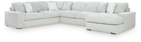 Signature Design by Ashley® 25903S9 Stupendous - 5-Piece Sectional With RAF Corner Chaise - Alloy