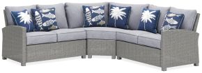 Ashley Furniture P439P1 Naples Beach - 3 Pc. - Sectional Lounge - Light Gray