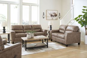 Signature Design by Ashley® 94004/38/35/25 Navi - Fossil - 3 Pc. - Sofa, Loveseat, Rocker Recliner