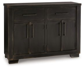 Signature Design by Ashley® D841-80 Galliden - Black - Dining Room Buffet
