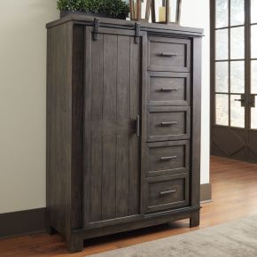 Liberty Furniture 759-BR42 Thornwood Hills - Sliding Door Chest - Dark Gray
