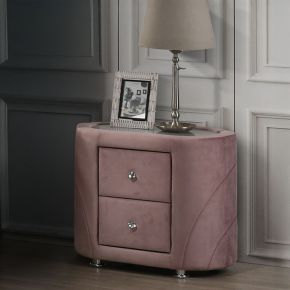 ACME BD01184 Salonia - Nightstand - Pink Velvet