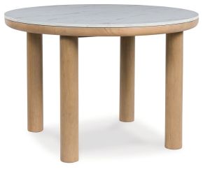 Signature Design by Ashley® D427-15 Sawdyn - Light Brown - Round Dining Room Table