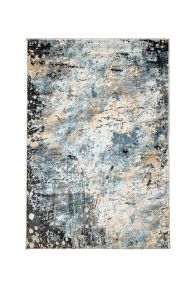 Furniture of America RG5189S Develi - 5' x 7' Area Rug - Gray & Bkue