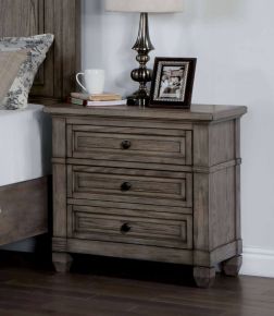 Furniture of America CM7461GY-N Durango - Nightstand With USB