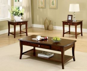 Furniture of America CM4702-3PK Lincoln Park - 3 Piece Set - Dark Oak