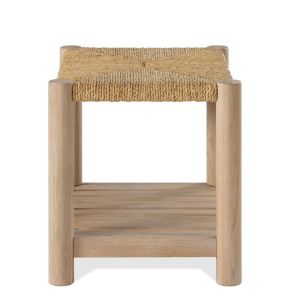 Riverside Furniture 30709 Riverside Furniture 30709 Rosalie - Woven Rectangular Side Table - Light Brown