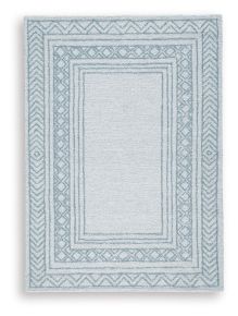 Signature Design by Ashley® R407852 Azelhurst - 5' x 7' Rug - Blue / Ivory / Gray