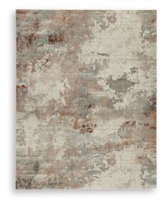 Signature Design by Ashley® R408121 Jadenburg - 8' x 10' Rug - Cream / Gray / Sienna