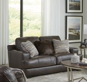 Jackson 450702-1273/89-3073/89 Marco - Leather Loveseat - Chocolate