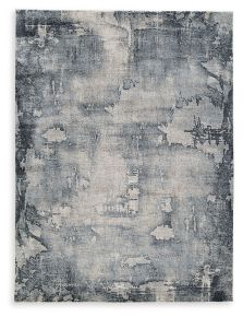 Signature Design by Ashley® R406132 Langrich - Blue / Gray / Cream - Medium Rug