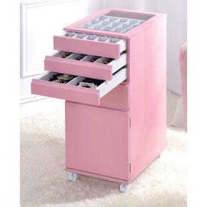 ACME 97216 Nariah - Jewelry Armoire - Pink
