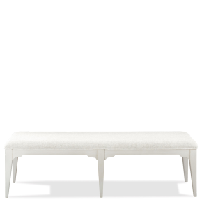 Riverside Furniture 59359 Myra - Upholstered Dining Bench - Paperwhite