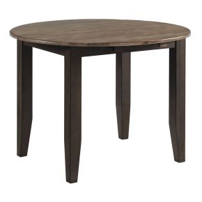 Intercon BE-TA-4242D-BWA-C Beacon - Round Drop Leaf - Charcoal / Walnut