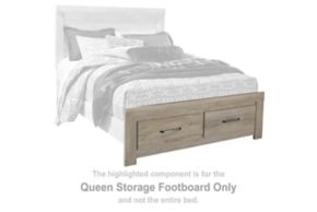 Signature Design by Ashley® B331-54S Bellaby - Queen Storage Footboard - Whitewash