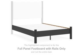 Signature Design by Ashley® B2616-84 Cadmori - Full Panel Footboard With Rails - Black